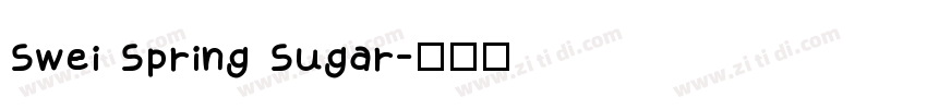 Swei Spring Sugar字体转换
